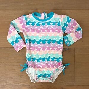 Ruffle Butts Pink Purple Blue Kids Swimsuit